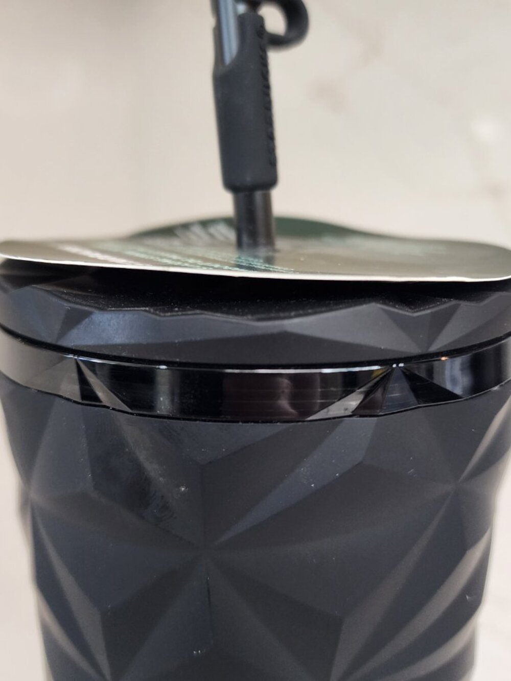 Starbucks Black Matte Prizm Venti Tumbler + Glow Butterfly Topper 2025 - Picture 11 of 13